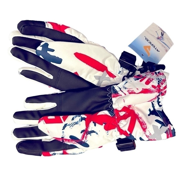 Atercel Ski Gloves Touch Screen Waterproof Insulation unisex MULTI Medium size - Picture 2 of 3